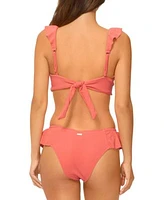 Raisins Juniors Cannes Ruffled Bikini Top Cabo Bottoms