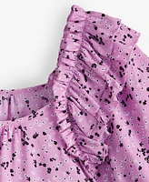 On 34th Women's Printed Balloon-Sleeve Blouse, Exclusively at Macy's