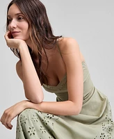And Now This Women's Eyelet Godet Maxi Dress, Exclusively at Macy's