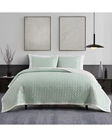 Bebejan Rose On Misty Green 100 Cotton Sateen 5 Piece Reversible Comforter Set