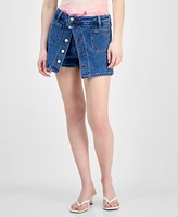 Bar Iii Women's Split Denim Skort, Exclusively at Macy's