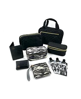 Ms. Jetsetter Travel Trio (3 Pieces) with Jewelry Case, Makeup and Toiletry Bag | Accessories