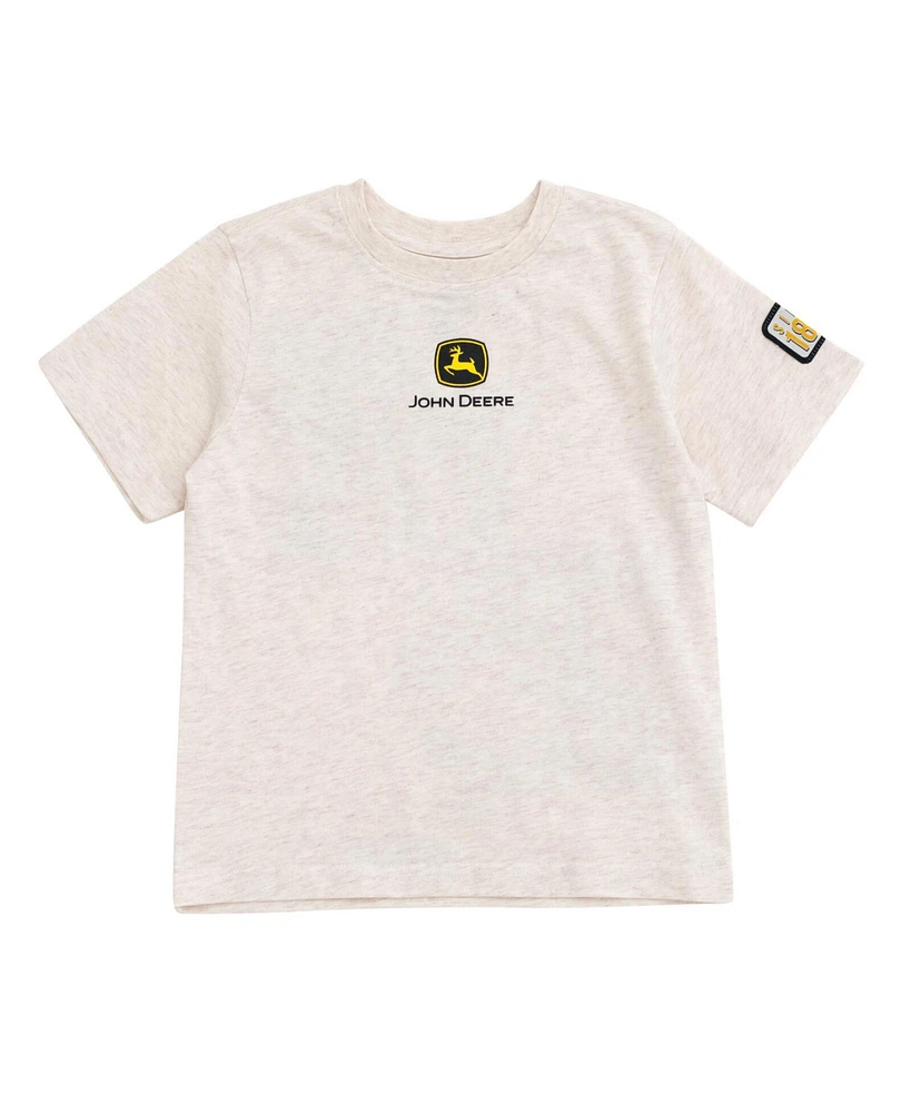John Deere Toddler Boys T-Shirt Oatmeal Heather