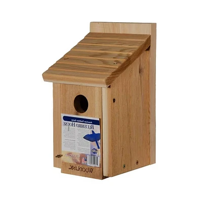 Cedar Birdhouse with Easy-Open Front Panel for Backyard Bird Watching