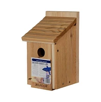 Cedar Birdhouse with Easy-Open Front Panel for Backyard Bird Watching