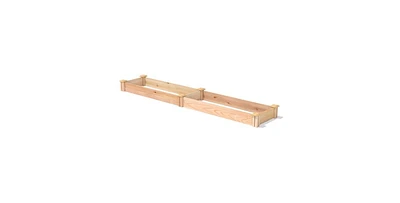 16 in x 96 in Low Profile Cedar Raised Garden Bed