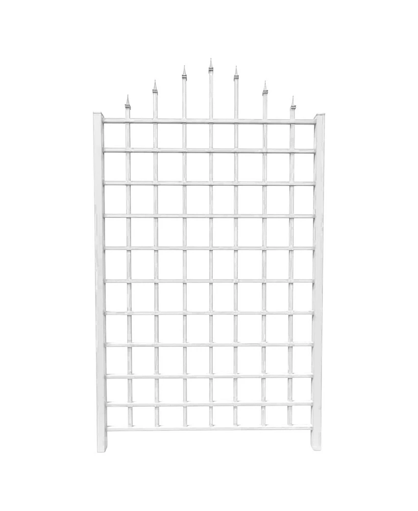 Wall-Mounted Trellis in Vinyl for Climbing Plants and Outdoor Decor