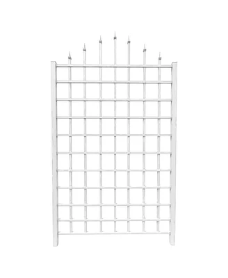 Wall-Mounted Trellis in Vinyl for Climbing Plants and Outdoor Decor