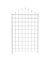 Wall-Mounted Trellis in Vinyl for Climbing Plants and Outdoor Decor
