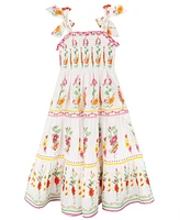 Rare Editions Toddler and Little Girls Tropic Floral Print Maxi Dress