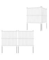 Air Conditioner Fence Panel with Ground Stakes Outdoor Privacy Screen for Concealing Ac Units
