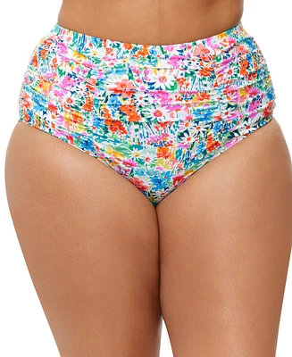 Raisins Curve Trendy Plus Costa Side-Shirred Bikini Bottoms