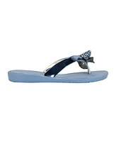 Guess Women's Tata Eva Sparkle Bow Flip Flop Sandals