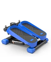 Home Office Exercise 330LBS Capacity Mini Stepper with Resistance Bands and Lcd Monitor
