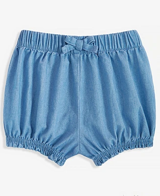 First Impressions Baby Girls Denim Bubble Shorts, Exclusively at Macy's