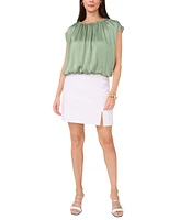 Vince Camuto Women's Shirred Sleeveless Bubble Top