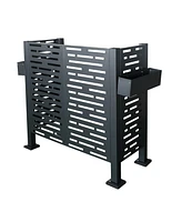 42 Ft Air Conditioner Fence for Outdoor Units,Metal Privacy Fence Cover, Perfect to Conceal Air Conditioning Units