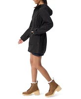Bass Outdoor Women's Rain Parka Long Sleeves Jacket
