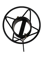 Outdoor Gazing Globe Stand - In-Ground Metal Gazing Ball Stand for 8" to 12" Gazing Balls - Black - 24" H