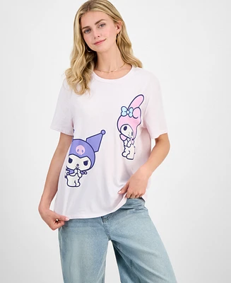 Love Tribe Juniors' Crewneck Short-Sleeve Graphic Print T-Shirt