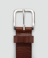 Mango Women's Embroidered Details Leather Belt