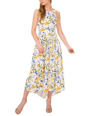 CeCe Women's Bow-Strap High-Low-Hem Midi Dress