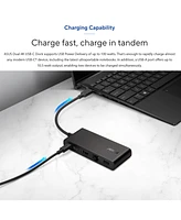 Asus Dual 4K Usb-c 5-in-1 Docking Station DC201 with Usb-c, Usb-a, Hdmi, Dp for Business, Gaming, Storage