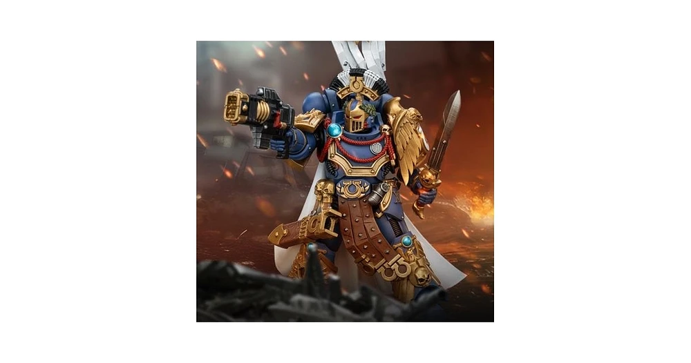 Ultramarines Legion Praetor with Power Sword and Volkite Serpenta 1/18 Scale | Warhammer 40K: The Horus Heresy | Joy Toy