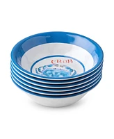 Certified International Beach House Crab Melamine 6-Pc. All-Purpose Bowls, Service For 6