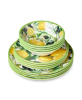 Certified International Limone Melamine 12-Pc. Dinnerware Set, Service For 4
