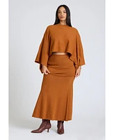 Eloquii Plus Size Sweater Maxi Skirt