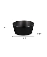 10" Red Recycled Plastic Indoor Outdoor Round Pot Planter