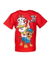Paw Patrol Boys Nickelodeon Chase Marshall Rubble Rocky 4 Pack Graphic T-Shirts to