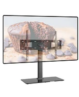 ProMounts Premium Universal Swivel Tabletop Tv Stand for 37-72 Inch with Tempered Glass up to 99lbs