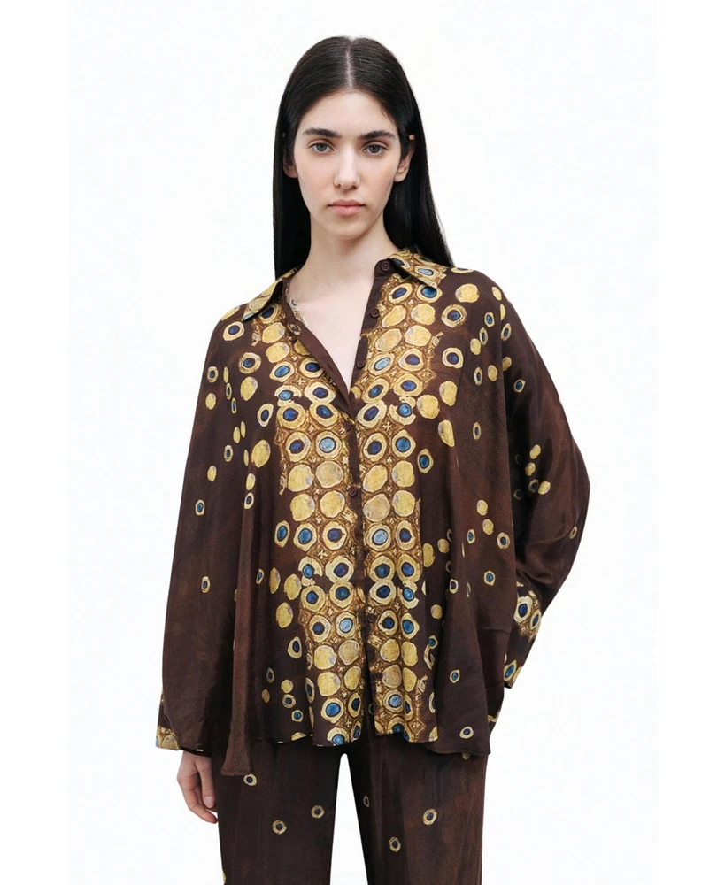 Nocturne Women's Flowy Printed Shirt