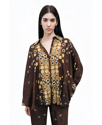 Nocturne Women's Flowy Printed Shirt