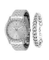 Invicta Men's 48279 Specialty Quartz 3 Hand Silver Dial Watch