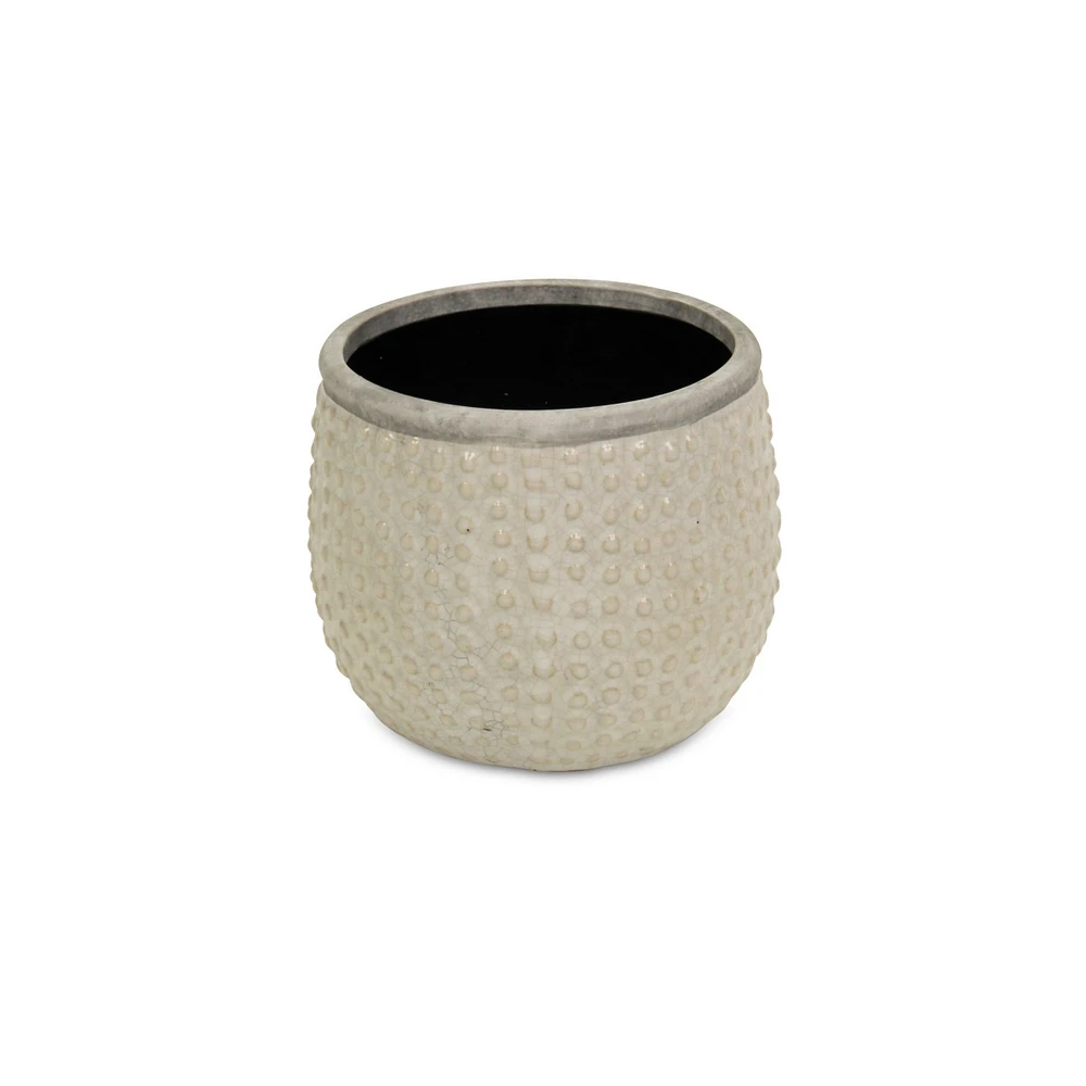 Dot Ceramic Round Pot Planter – Indoor & Outdoor Decorative Plant Pot