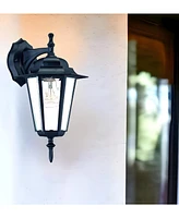 Glass Hanging Lantern Wall Light for Entryway Patio or Hallway