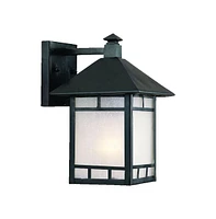 Petite Frosted Glass Lantern Wall Light – Timeless Lighting for Exterior Spaces