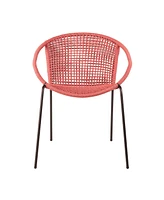 Set of Two Metal Dining Chairs – Outdoor Seating for Deck, Porch & Garden