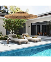 Mondawe Ft Hawaiian Beach Parasol Outdoor Umbrella