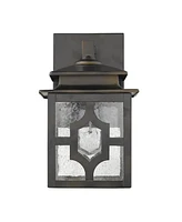 Outdoor Lantern Wall Light Fixture for Porch and Entryway Lighting