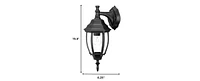 Decorative Globe Lantern Wall Light Fixture for Home and Garden