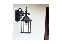 Domed Hanging Glass Lantern Wall Light for Entryway Patio or Hallway