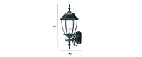 Outdoor Ornamental Lantern Wall Light – Stylish Lighting for Exterior Spaces