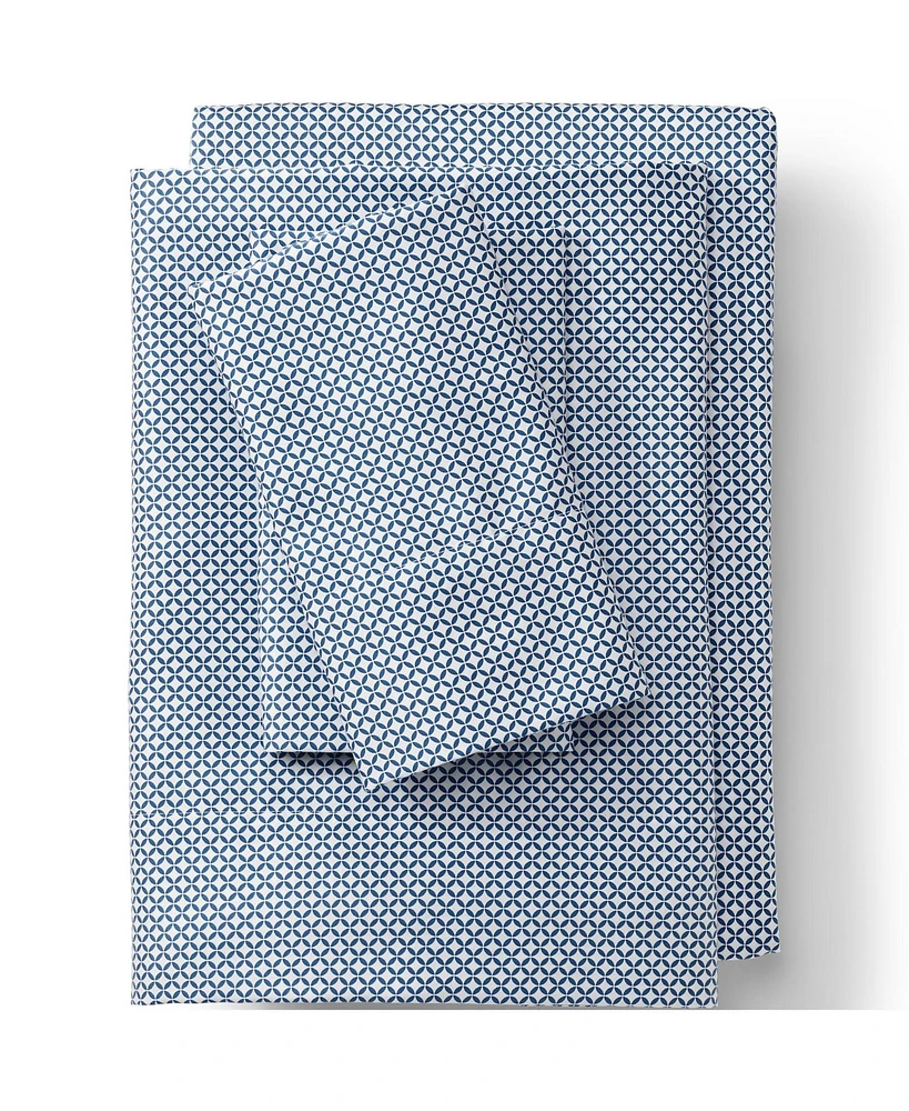 Lands' End 400 Thread Count Premium Supima Cotton No Iron Sateen Bed Sheet Set