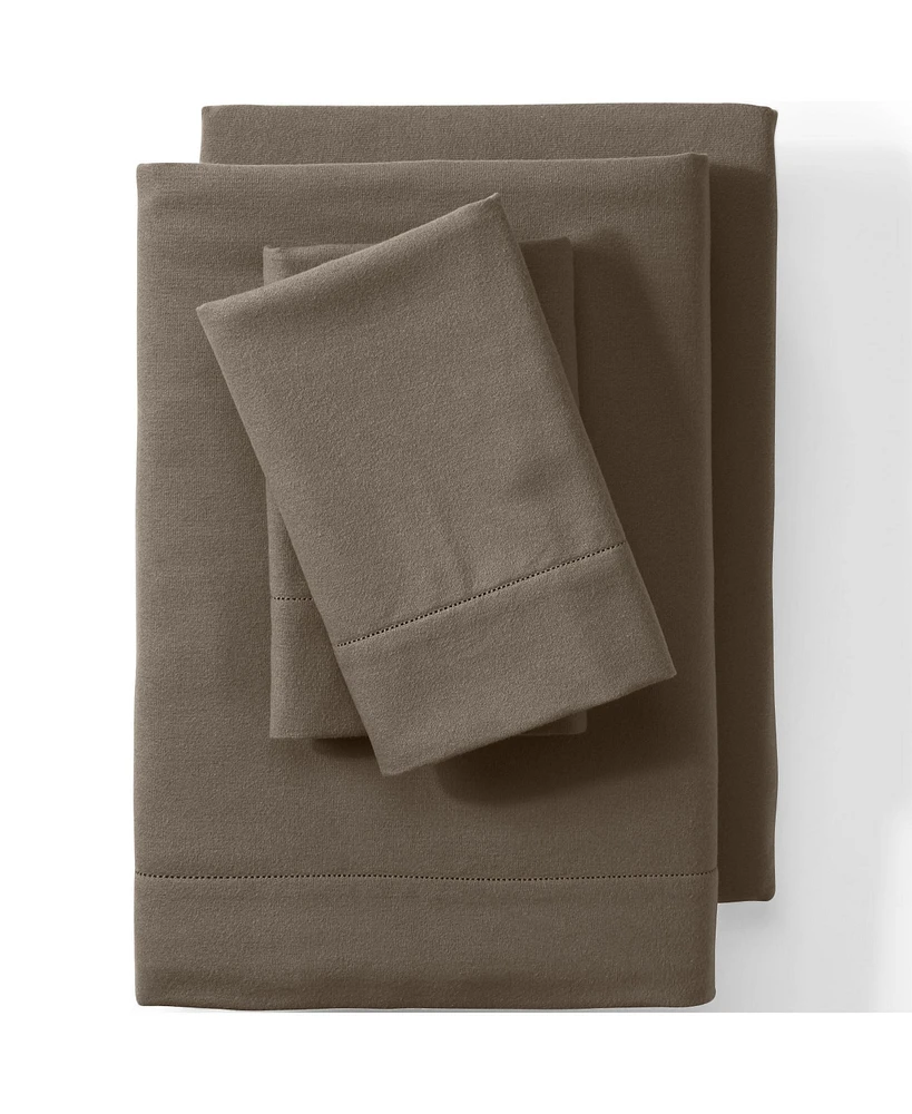 Lands' End Luxe Flannel Bed Sheet Set