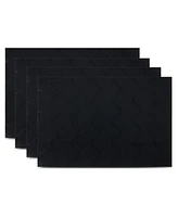 Dainty Home Modena Reversible Premium Leather 12" x 18" Rectangular Placemats Set of 4
