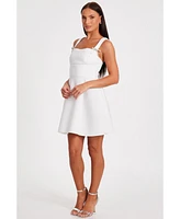 Quiz Women's Scuba Foam Mini Skater Dress